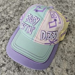 Disney "Busy Gettin' Dizzy" Adult Hat Cap Pastel Disneyland Disneyworld Parks